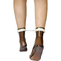 Chaussettes en latex naturel 100%, vêtements en latex sexy et hautement élastiques OEM ODM