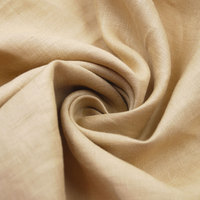 Tissu en lin pur 100% Oeko-Tex, fin, teint uni, délavé à la pierre, pour vêtements, pantalons et robes