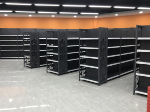 Wholesale Metal Gondola Supermarket Furniture Store Display Fixtures Store <strong>Shelving</strong> and Displays - Product Image 3