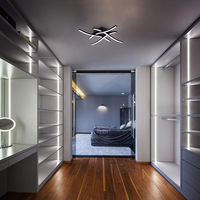 Plafonnier LED moderne encastré, à intensité variable, avec panneau en acrylique, pour couloir, cuisine, chambre, salle de bain