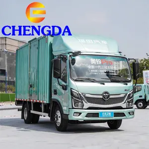 중국 새로운 중고 Foton 4*2 4*4 5 8 톤 박스 밴 미니 경화물 트럭