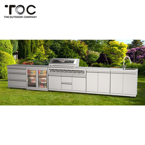 Moderno de acero inoxidable al aire libre de gabinete de cocina con <span class=keywords><strong>barbacoa</strong></span> de <span class=keywords><strong>carbón</strong></span> <span class=keywords><strong>y</strong></span> parrilla de <span class=keywords><strong>Gas</strong></span> - Product Image 6
