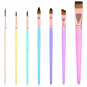 7 pièces ensemble de pinceaux de <span class=keywords><strong>peinture</strong></span> pour le <span class=keywords><strong>visage</strong></span> pinceaux d'artiste Pastel pour la <span class=keywords><strong>peinture</strong></span> du corps et du <span class=keywords><strong>visage</strong></span> acrylique aquarelle <span class=keywords><strong>gouache</strong></span> à l'huile - Product Image 1