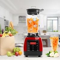 Mixeur Commercial Entièrement Automatique à Écran Tactile Haute Puissance, 6 Lames en Plastique, Technologie Allemande, pour Smoothies, Glace Pilée et Usage Domestique