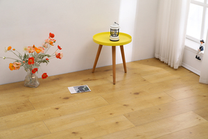 Plancher en chêne blanc composite PVC et bois, tailles personnalisables (9-12 pouces), qualité E1, installation par clipsage sans formaldéhyde - Product Image 3