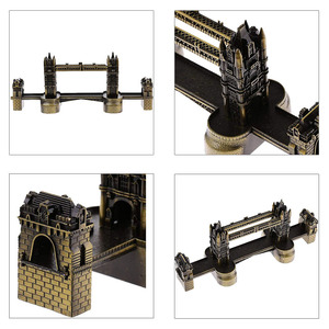 Venta al por mayor, escultura de puente de Londres británico Vintage, figurita de Metal para oficina/decoración del hogar, recuerdo del río Támesis, suministro a granel - Product Image 3