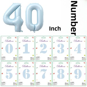 Globos de Números del 0 al 9 en Dorado y Plateado, Edición Delgada de 40 Pulgadas, para Decoración de Fiestas de Cumpleaños, Paquete de Globos de Papel de Aluminio - Product Image 5