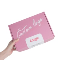 Nouvelle boîte d'expédition en carton ondulé rose personnalisée Pulida 2026 pour la logistique