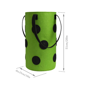 <span class=keywords><strong>Macetas</strong></span> Colgantes de Pared para Cultivo de Fresas, Ecológicas, Duraderas, de Fieltro, con Asas, para el Hogar, Paquete de 3 - Product Image 4