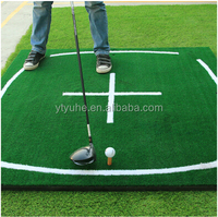 Tapis de golf en nylon de qualité supérieure avec lignes d'entraînement blanches pour l'enseignement et la pratique