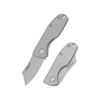 Mini couteau de poche pliant en acier inoxydable à lame pleine, pour éplucher, activités de plein air, camping, chasse, défense personnelle, ouvre-boîte, OEM fabriqué en Chine