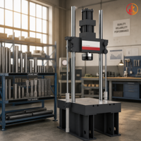 Machine d'essai de fatigue électro-hydraulique 100-250 KN, testeur universel dynamique et statique 50 Hz à deux colonnes pour métaux