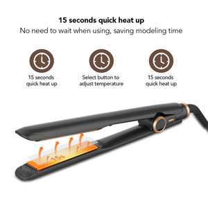 Plancha <span class=keywords><strong>de</strong></span> <span class=keywords><strong>Pelo</strong></span> Profesional con Tratamiento <span class=keywords><strong>de</strong></span> Proteínas Infrarrojas y Logotipo Personalizado Económico - Product Image 3