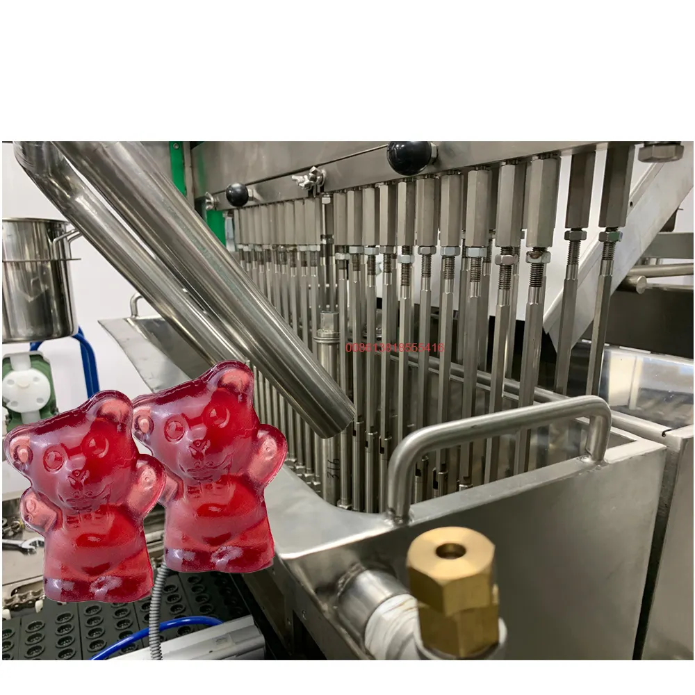 CNA100 Kleine Kapazität Multifunktions-Gummibärchen-Gelee-Produktions linie für weiche Süßigkeiten Voll automatische Maschinen zur Herstellung von Gummibärchen