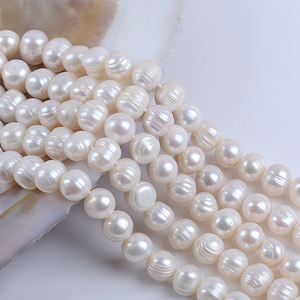 Venta al por mayor semiacabado 8-9mm/9-10mm perlas naturales <span class=keywords><strong>de</strong></span> <span class=keywords><strong>agua</strong></span> dulce cuentas <span class=keywords><strong>de</strong></span> patata perlas <span class=keywords><strong>de</strong></span> <span class=keywords><strong>agua</strong></span> dulce hebras sueltas para joyería 18cm - Product Image 3