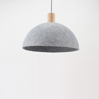 Lampe suspendue en feutre pour chambre d'hôtel, design nordique moderne