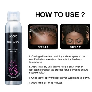 80ml du lịch sang trọng Kích thước ren dính người đàn ông mini vô hình tóc giả keo phun - Product Image 5