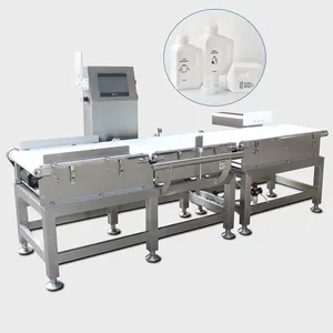 Độ chính xác cao băng tải checkweigher Máy dò kim loại công nghiệp cho giặt chất tẩy rửa/rửa chén chất tẩy rửa/dầu gội đầu