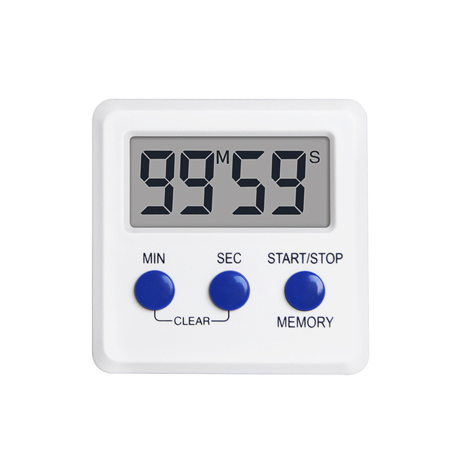 Electronic Timer Alarm Clock Kitchen Baking Timer Digital Countdown Stopwatch with Magnetic Function Amplification Wire Leads