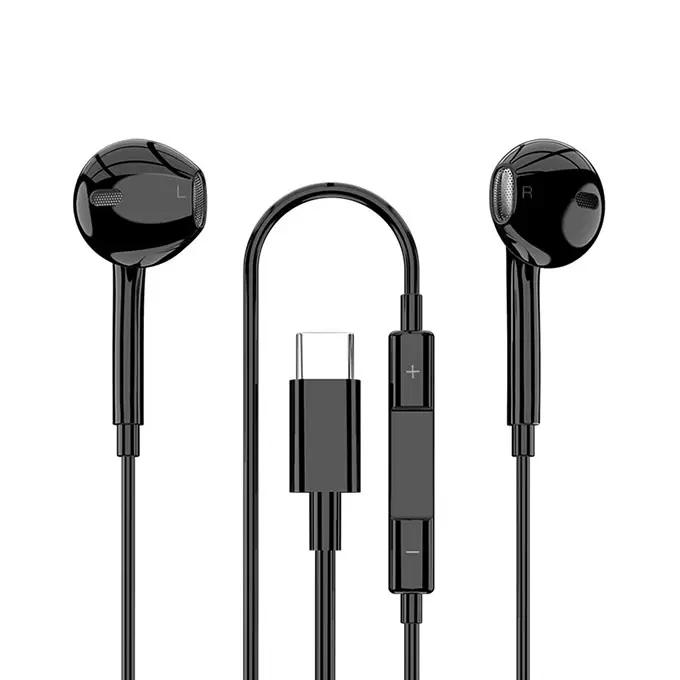 2018 Original Mic Volume USB C Headset Bass Stereo In-Ear Type C Earphones For Huawei P20 P10 Mate20 Headphone