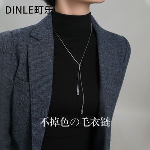 สร้อยคอทรงเรขาคณิตสีทองสำหรับผู้หญิง Dinle เหมาะสำหรับใส่ในยามว่าง - Product Image 4
