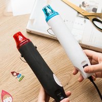 Kit de pistolet thermique miniature, pistolet à air chaud 300W, outil thermique électrique multifonction pour le bricolage, prise US EU UK