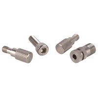 Vis moletées à bouton en acier inoxydable laiton 1/4 ''m2 M3 M4 M5 M6 M8 5/16 vis à tête filetée à 18 clés