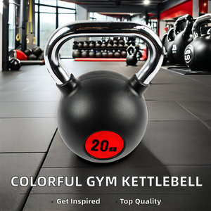 厂家批发健身房健身壶铃带橡胶涂层定制标志颜色自由重量 - Product Image 4