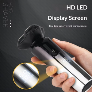For Electric Razor Men Type-C Fast Charging Rechargeable Cordless Triple Blade Rotary Face Shaver IPX6 Waterproof 600mAh - Product Image 3