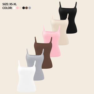 Débardeur <span class=keywords><strong>sans</strong></span> manches à col en dentelle, style polyvalent, 6 couleurs au choix, couleur unie, pour femmes et jeunes filles - Product Image 6