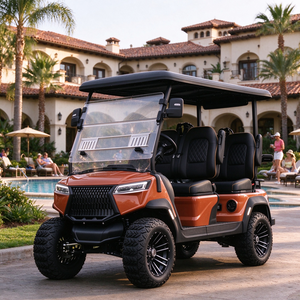 GRENTEK Carro de Golf Eléctrico para 4 Personas, con Neumáticos Todoterreno, para Transporte en Playas y Resorts - Product Image 1
