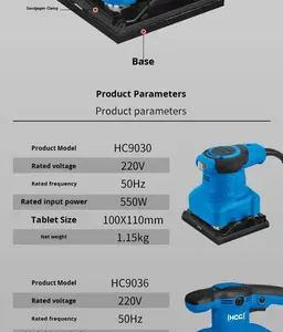 <span class=keywords><strong>Ponceuse</strong></span> orbitale aléatoire d'outils électriques multifonctions avec palette - Product Image 4