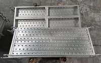 Planche de pont métallique moderne en gros, 1-4 m, BS1139, crochet d'échafaudage, planche de passerelle, planche d'échafaudage en acier peint Q235, 225 mm