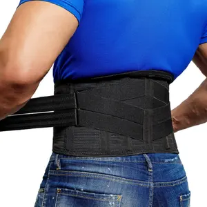 XXL formato Neoprene elastico e pelle cintura di supporto lombare regolabile Fitness Sauna dimagrante perdita di peso per adulti