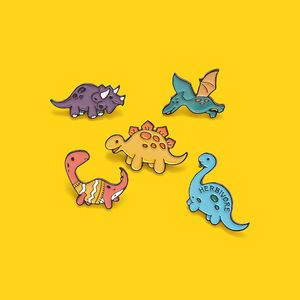 Broche de dinosaure Pterosaur Triceratops Tyrannosaurus Rex Girafe Stegosaurus Brontosaurus Broche Badge Dinosaure Épinglettes - Product Image 3