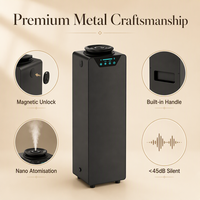 Diffuseur de parfum métallique sans eau grande capacité 1000 ml, télécommande, contrôle par application, pour hôtels et foyers, OEM personnalisé, faible MOQ