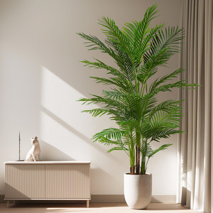 Plante artificielle réaliste <span class=keywords><strong>en</strong></span> <span class=keywords><strong>pot</strong></span> vert décoratif d'intérieur <span class=keywords><strong>Palmier</strong></span> à queue de poisson <span class=keywords><strong>Petit</strong></span> bonsaï - Product Image 3