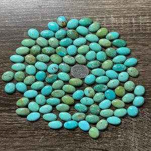 Royston turquesa 12x16mm cabujones ovalados para hacer joyas piedras preciosas naturales para anillos collares pulseras y regalos - Product Image 1