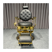Chaise de coiffeur vintage pour hommes, salon de coiffure spécial rasage peut se lever et tomber chaise de coiffeur