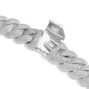 <span class=keywords><strong>Collana</strong></span> da <span class=keywords><strong>Uomo</strong></span> Hip-hop Trendy con Catena Cubana da 22mm Placcata <span class=keywords><strong>Oro</strong></span> e Zirconi Incastonati in Rame - Vendita all'Ingrosso - Product Image 6