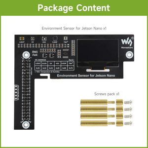 Module de capteur environnemental Waveshare conçu pour le bus Jetson Nano I2C avec écran OLED de 1,3 pouces K513 - Product Image 5