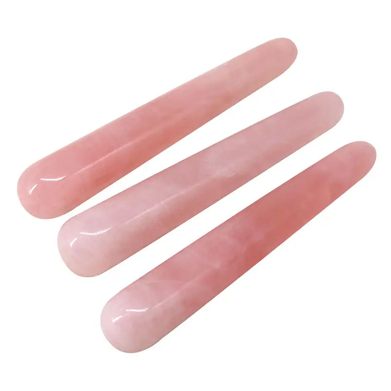 Schrapen Beauty Crystal Healing Rose Quartz Gua Sha Stick Massage Toverstaf Voor Vrouwen Cadeau