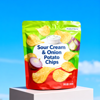 Sachet Doypack Personnalisé en PE pour Chips, Chips de Pommes de Terre, Chips de Banane, Stockage d'Aliments Sucrés - Recyclable