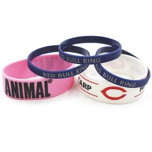 Bracelet en silicone personnalisé avec logo imprimé, couleur assortie, respectueux de l'environnement, bracelet en silicone inspirant - Product Image 1
