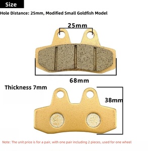 Plaquettes de frein en gros pour vélos électriques : Plaquettes de frein Small Goldfish résistantes à l'usure et à la chaleur, accessoires de freinage - Product Image 3