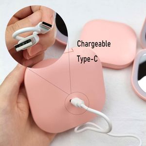 Led Lighted Travel Makeup <b>Mirror</b> With 1x/2x Magnifying 2 Sided Portable Led <b>Compact</b> Pocket <b>Mirror</b> - Product Image 3