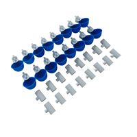 Nouvel ensemble de 16 abreuvoirs automatiques en PVC pour volailles, distributeur d'eau pour poulets, pigeons, cailles, cages d'élevage et fermes