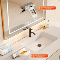 Holamopa-Mini-vadrouille portable en PP avec poignée pliable, petite éponge nettoyante pour la maison, la table et la salle de bain