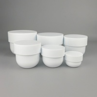 Pot à crème rond portable en PP de 30 ml, 50 ml, 100 ml, 150 ml, 200 ml, 300 ml, 500 ml, pot à crème pour les yeux, pot à baume capillaire, récipient classique pour crème