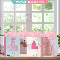 4er-Pack 9 Zoll Mittelgroße Sortierte Geschenktüten mit Reißverschluss und Seidenpapier für Hochzeiten, Brautpartys, Geburtstage und Feiern